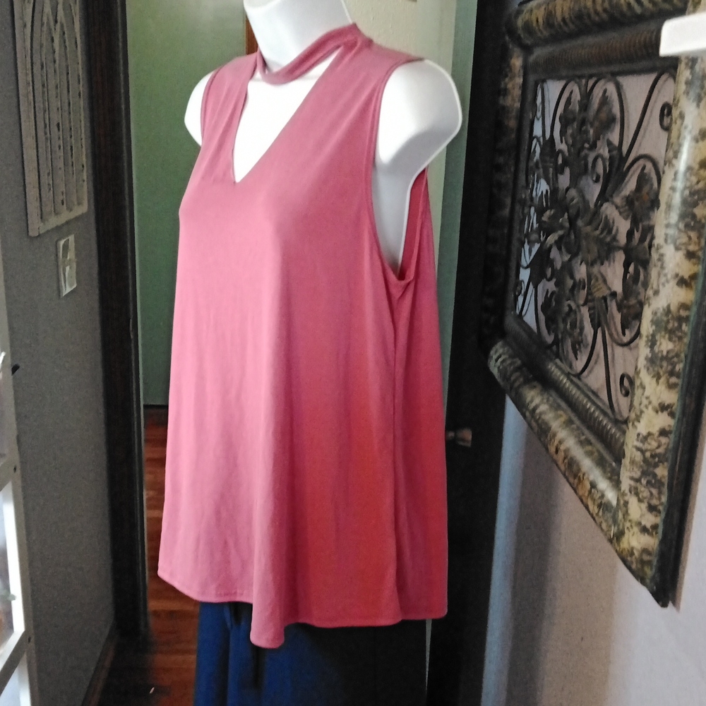 NWT Anthropologie Lavender Field Statement Neckline Rose Colored SL Top Sz S - Picture 8 of 11